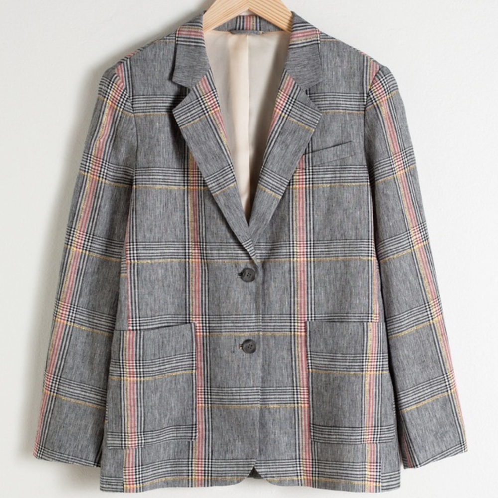 & Other Stories Plaid Blazer